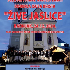 Žive jaslice u Župi Sveti Križ Začretje